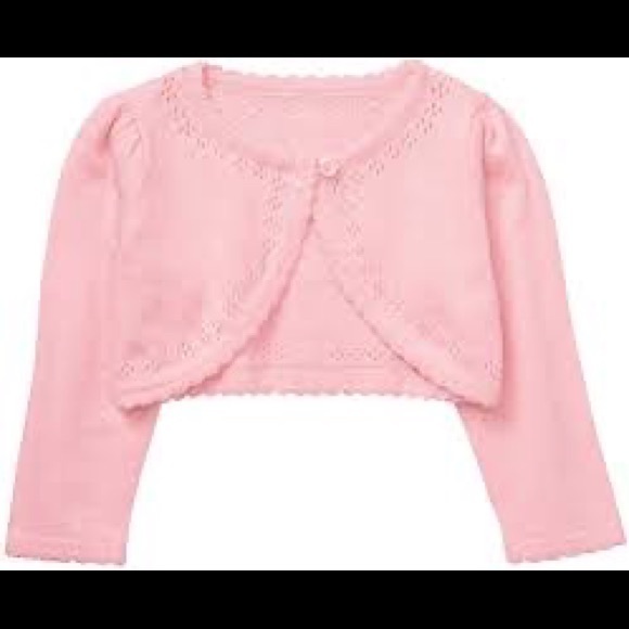 ๐ NWT Original Gymboree Pointelle Cardigan in Pink w Sparkle Button 3-6 months - Picture 1 of 3